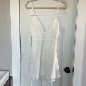 Lulu's Ivory Textured Dress